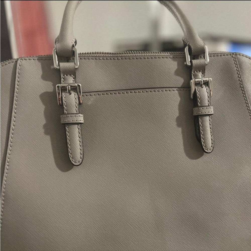MICHAEL KORS Ciara Satchel Crossbody Handbag Gray/Cement - Picture 5 of 10